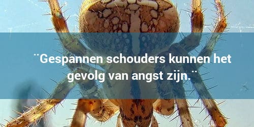 Gespannen schouders als gevolg van angst
