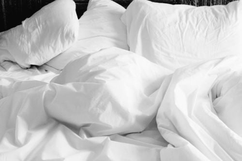 zweten gedurende de nacht